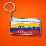 Chaveiro Placa Venezuela Personalizado com Nome e Cidade Modelo Caracas Presente Venezolano - Imagem 4