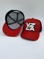 Boné da Venezuela Modelo Trucker Vermelho / Gorra Venezolana Modelo Camionero Rojo - Imagem 5