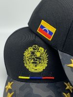 Boné da Venezuela Modelo Americano com estrelas e escudo - Imagem 4