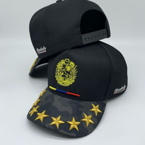 Boné da Venezuela Modelo Americano com estrelas e escudo