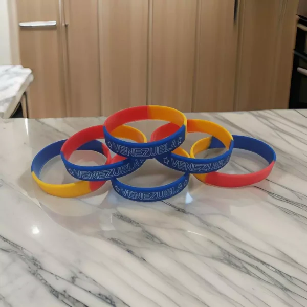 Pulseira Silicone Venezuela / pulsera venezolana