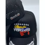Boné Preto Venezuela com Bordado de Mapa, Louro e Estrelas – Modelo Exclusivo - Imagem 3
