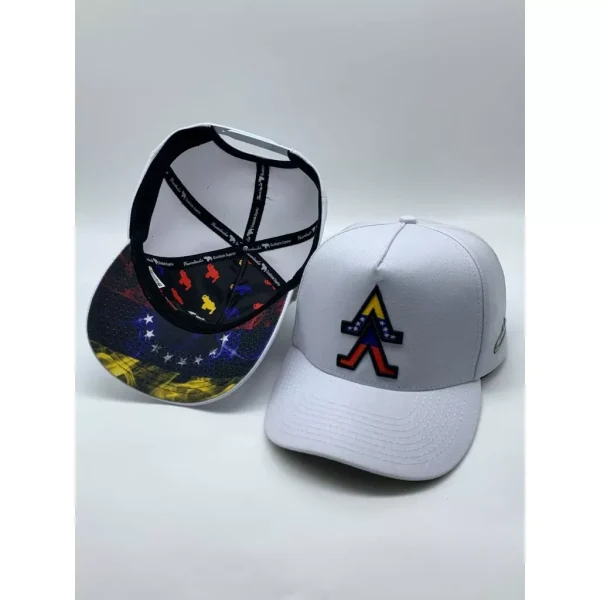 Boné Branco aba reta Venezolano V tricilor - Venezolandia