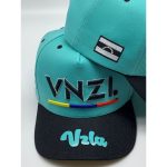 Boné VNZL Turquesa | Boné da Venezuela Snapback Tricolor Original Venezolandia