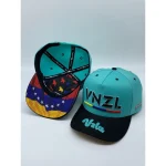 Boné VNZL Turquesa | Boné da Venezuela Snapback Tricolor Original Venezolandia