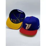 Boné Venezolanidade Aba Reta Snapback - Letra V Bordado 3D Tricolor Premium