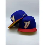 Boné Venezolanidade Aba Reta Snapback - Letra V Bordado 3D Tricolor Premium