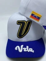 Boné VZLA Premium Branco e Azul — Edição Venezolandia - Imagem 3