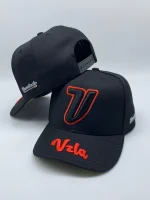 Boné VZLA Premium Preto e Vermelho — Edição Venezolandia - Imagem 3